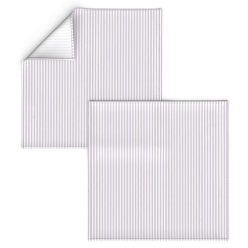 Candy Stripe Lilac on White