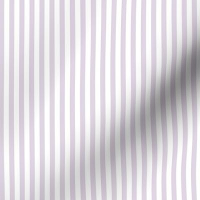 Candy Stripe Lilac on White