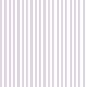 Candy Stripe Lilac on White