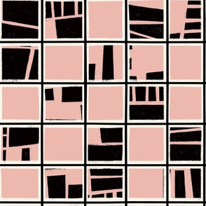 Pink - Playful Checks  | medium scale ©designsbyroochita