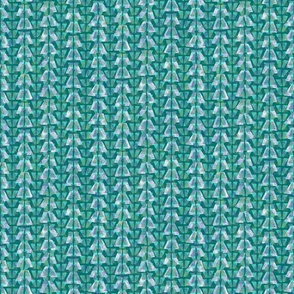 Pyramids IIIB Aqua on Teal 600