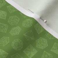 small watercolor dice - olive greens - ELH