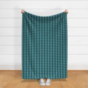 Teal Grey Bokeh Dots