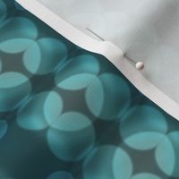 Teal Grey Bokeh Dots