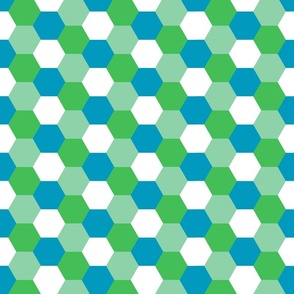 Soccer shaped hexagons, SF greens