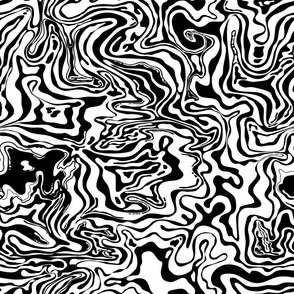 psychedelic oil spill black and white