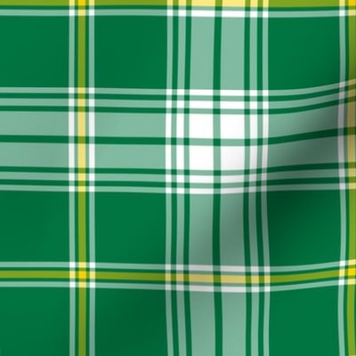 St. Patrick tartan, 6" bold colors