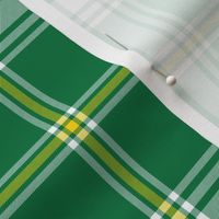 St. Patrick tartan, 6" bold colors