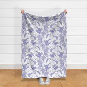 Good Night Unicorns- Large- White Background- Periwinkle Purple- Very Peri- Pantone Color of the Year 2022- Girl Unicorn Wallpaper- Magical Baby Girl Nursery-  Unicorn Fabric- Fairy Tale- Alicorn- Pegasus- Unicorn With Wings