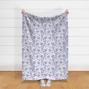 Good Night Unicorns- Small- White Background- Periwinkle Purple- Very Peri- Pantone Color of the Year 2022- Girl Unicorn Wallpaper- Magical Baby Girl Nursery-  Unicorn Fabric- Fairy Tale- Alicorn- Pegasus- Unicorn With Wings- Quilt Blender