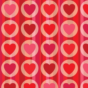 Hearts and Stripes (reds)