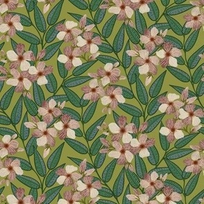 Oleander the toxic beauty mustard background S scale