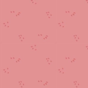 random dots on pink