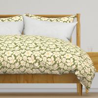 Magnolia Flowers - Matisse Inspired - Green