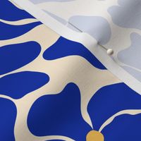 Magnolia Flowers - Matisse Inspired - Klein Blue / Cobalt - SMALL