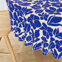 Magnolia Flowers - Matisse Inspired - Klein Blue / Cobalt - SMALL