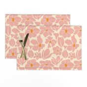 Magnolia Flowers - Matisse Inspired - Peach Pink