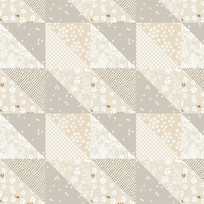 Neutral Spring - Pinwheel Patchwork