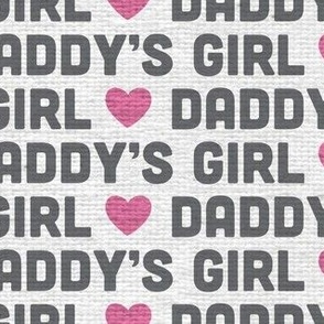 Daddys Girl  Baby Girl Fabric