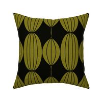 ART DECO LANTERNS - MATCHA GREEN ON NEAR BLACK