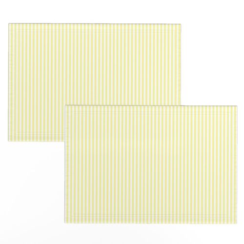 Candy Stripe Yellow on White