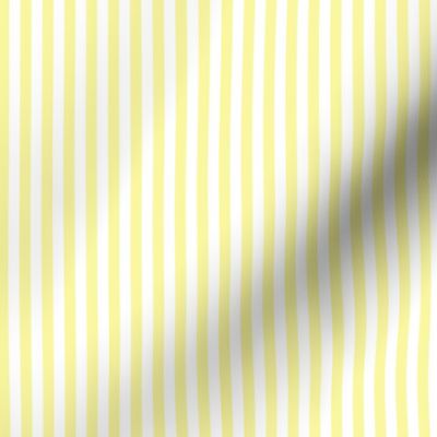 Candy Stripe Yellow on White