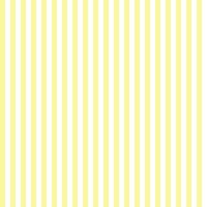 Candy Stripe Yellow on White