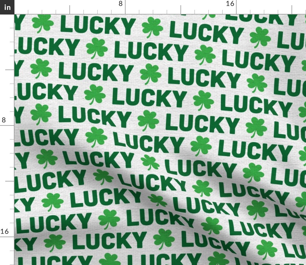 Lucky Shamrock Green Saint Patricks Day Lucky