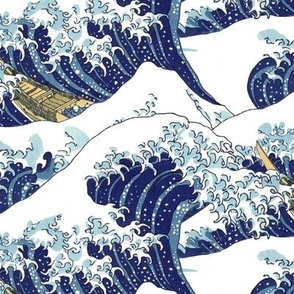 the smaller waves of Hokusai (15")