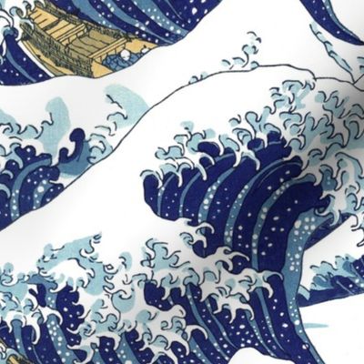 the slightly smaller waves of Hokusai (20")