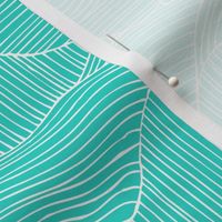 Dunes - Geometric Waves Stripes Aqua Regular Scale