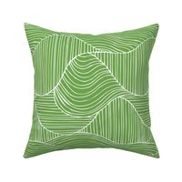 Dunes - Geometric Waves Stripes Grass Green Large Scale