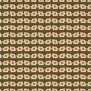 funky shades Mid century retro pattern with geometric shapes