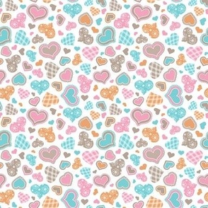  Cutesy Hearts Pattern - Extra Small Scale - CHP