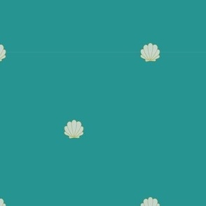 Scallop Shell - Teal