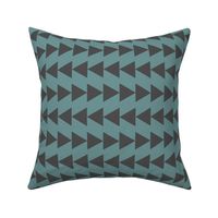 Arrows - Charcoal,  Teal - ROTATED