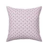 Pink Square Cat Pattern