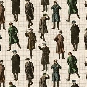 Vintage Men in Coats 1920s 
