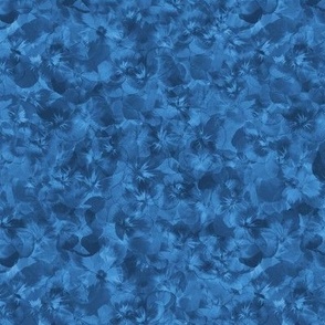 Shades of Aegean Blue Pansies Botanical Texture