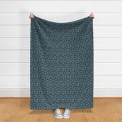 Cozy Sweater Hearts on Teal