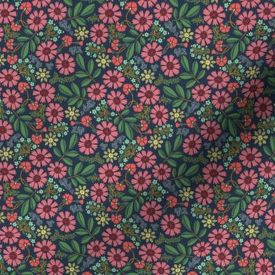 Cosmos Oak and Ivy Watermelon Colourway very small