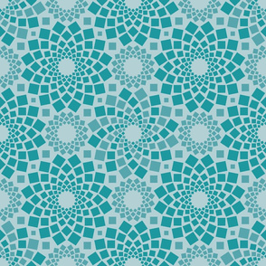 Kaleidoflowers (Teal)