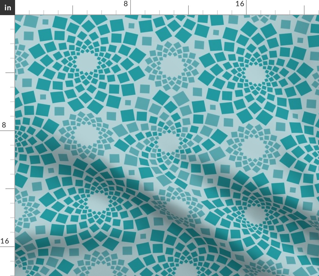 Kaleidoflowers (Teal)