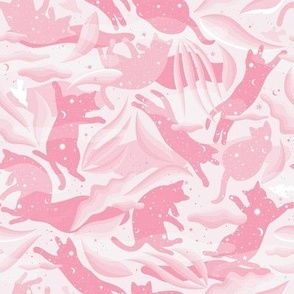 Dreams - Cats in Pink / Medium