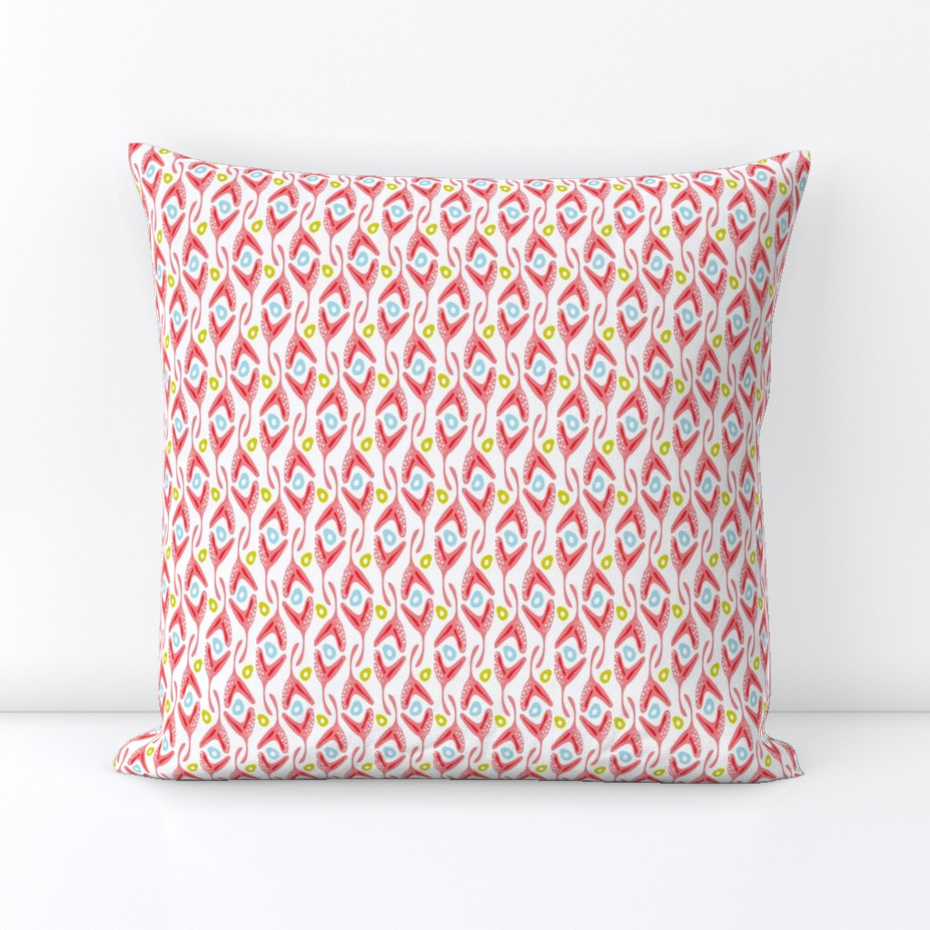 Rockweed - Abstract Seaweed Geometric Pink