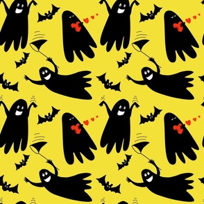 Cute ghosts pattern