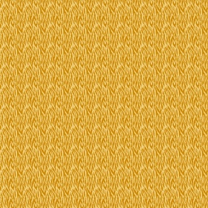 Tigris Nouveau Stripes- Tiger Print- Yellow Mustard- Micro Small Scale