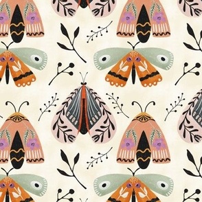 Butterflies and moths cream small