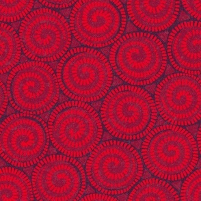 Pinwheel//Saturated Red//Large Scale