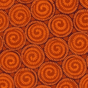 Pinwheel//Saturated Orange//Large Scale